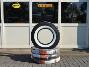 Firestone 640-15 "2 1/8inch" White wall
